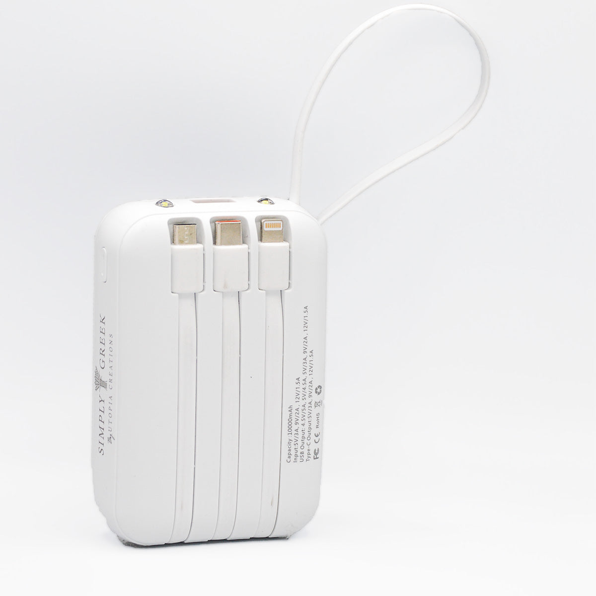 Compact Power Bank 10,000mAh Wireless Portable Charger with 22.5W Max Fast Charging