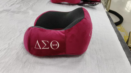 The Delta Forward with Fortitude crimson travel neck pillow 2.0
