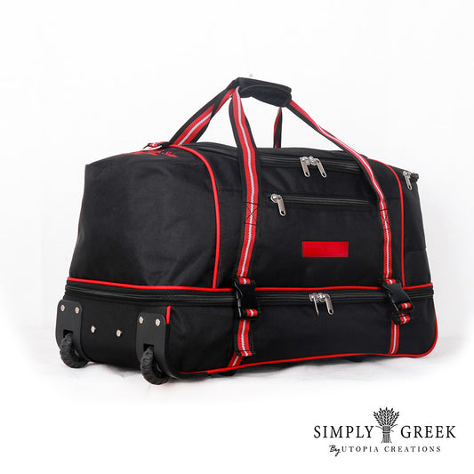 Double-Compartment Trolley Duffle Bag