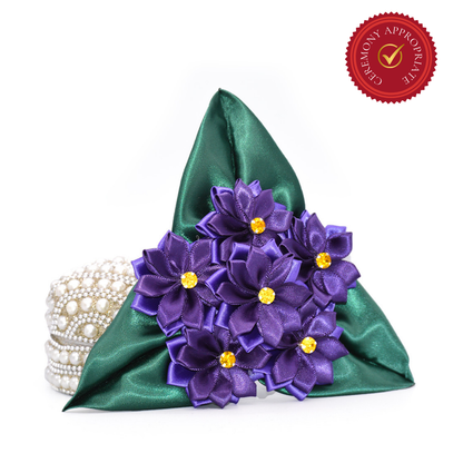 Purple Violets Cluster Corsage (Large)