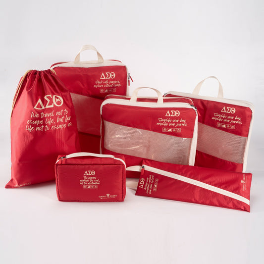 **BUNDLE** 2nd Shipment: Crimson Compression Packing Cubes, 6pc Set