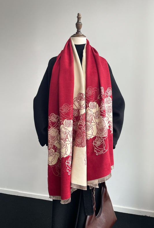 [PRE-ORDER] Crimson Rose Pashmina